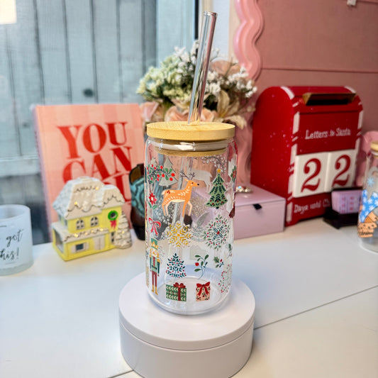 Holiday Ballet Forest Glass Cup