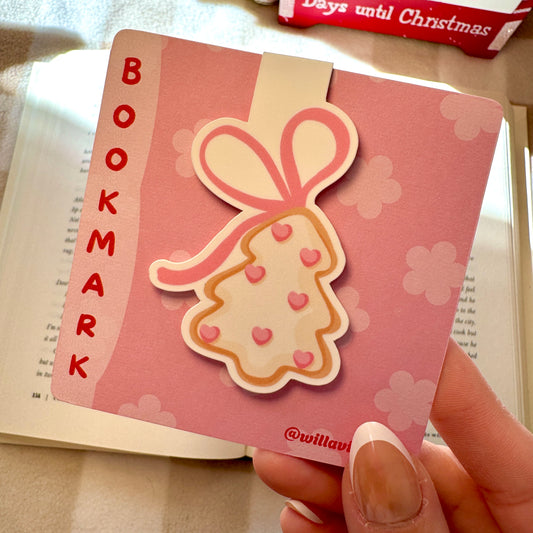 Christmas Tree Ornament Magnetic Bookmark