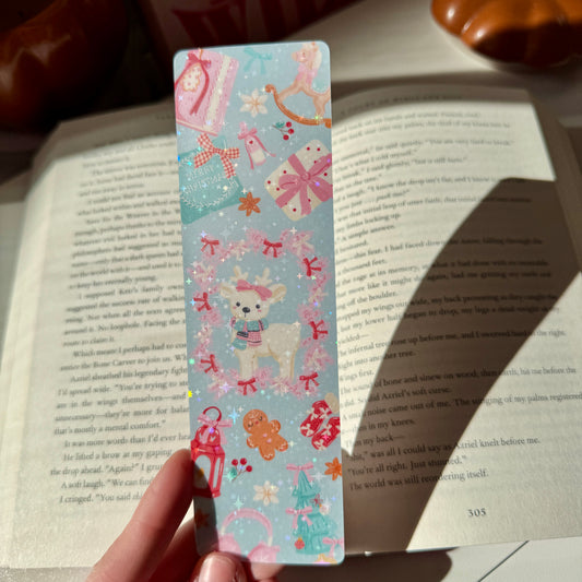 Pastel Reindeer Bookmark