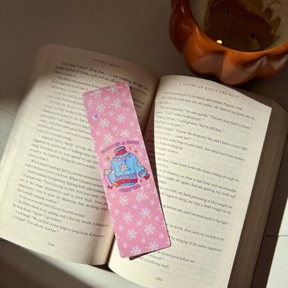 Sweater & Book Weather Bookmark