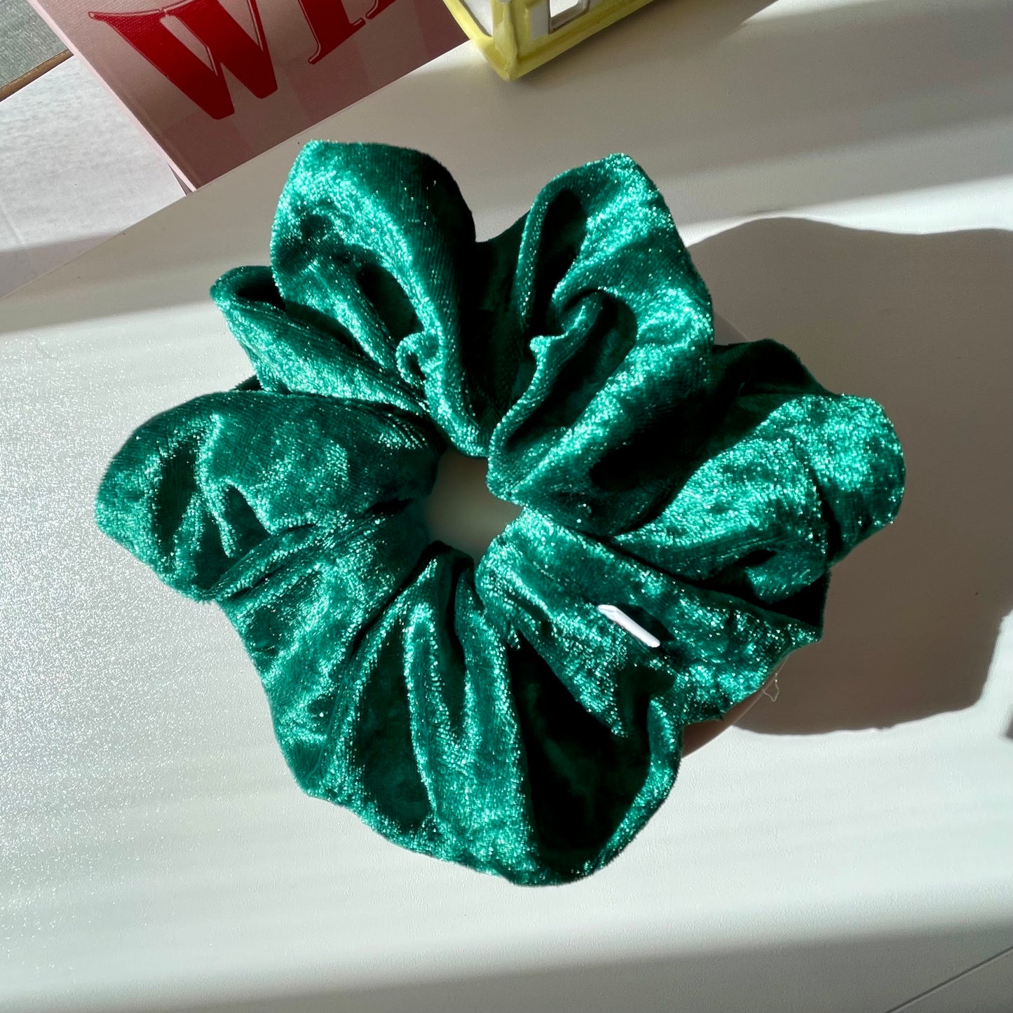 Evergreen Velvet Scrunchie