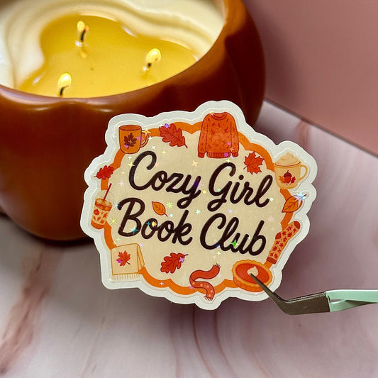 Cozy Reads Club Sticker 🍂📖