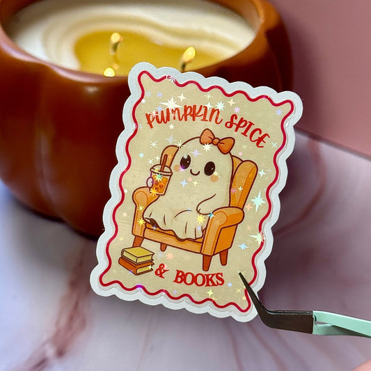 Pumpkin Spice Ghostie Sticker ☕👻