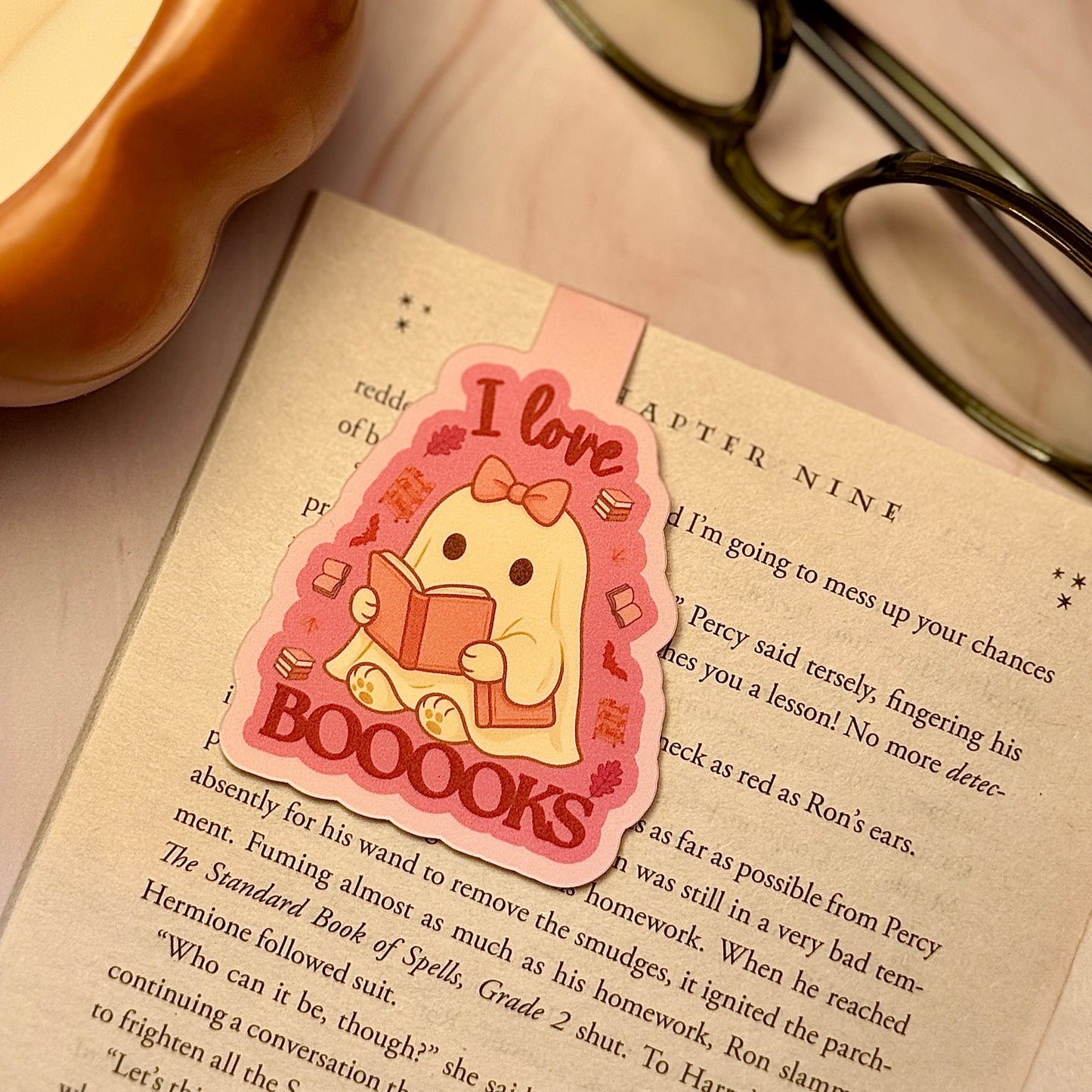 Booooks & Glow Magnetic Bookmark 👻✨