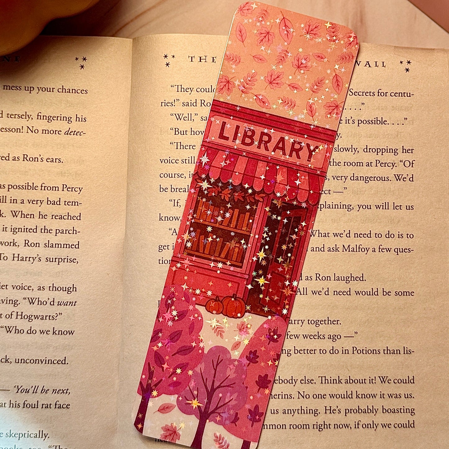 Little Pink Library Bookmark 🏠💕