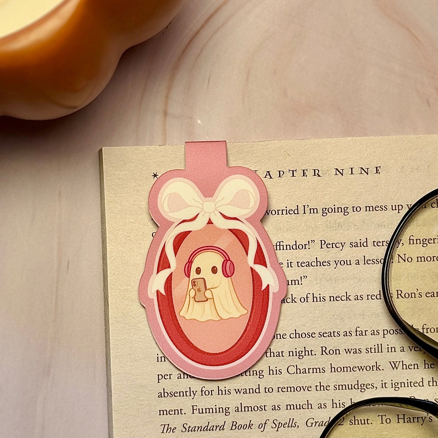 Spooky Beats Magnetic Bookmark 🎧👻