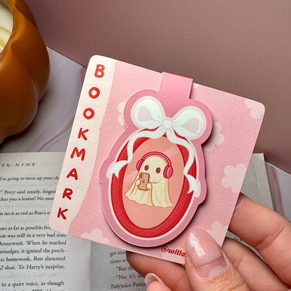 Spooky Beats Magnetic Bookmark 🎧👻
