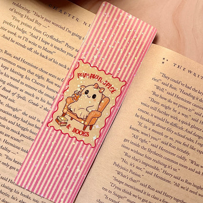 Pumpkin Spice Ghostie Bookmark ☕👻