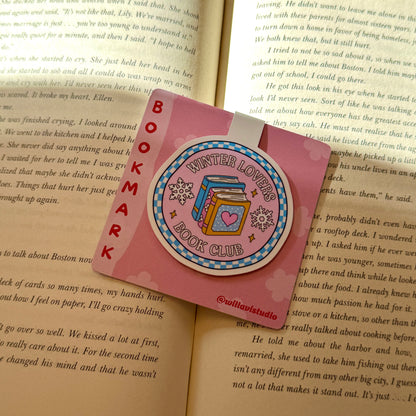 Winter Lovers Book Club Magnetic Bookmark