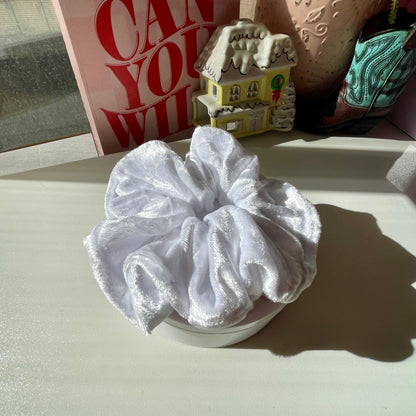 Snowfall Velvet Scrunchie