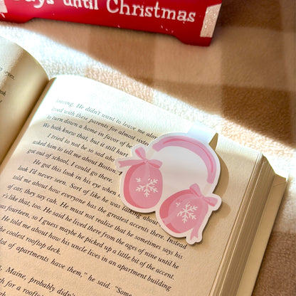 Winter Mittens Magnetic Bookmark