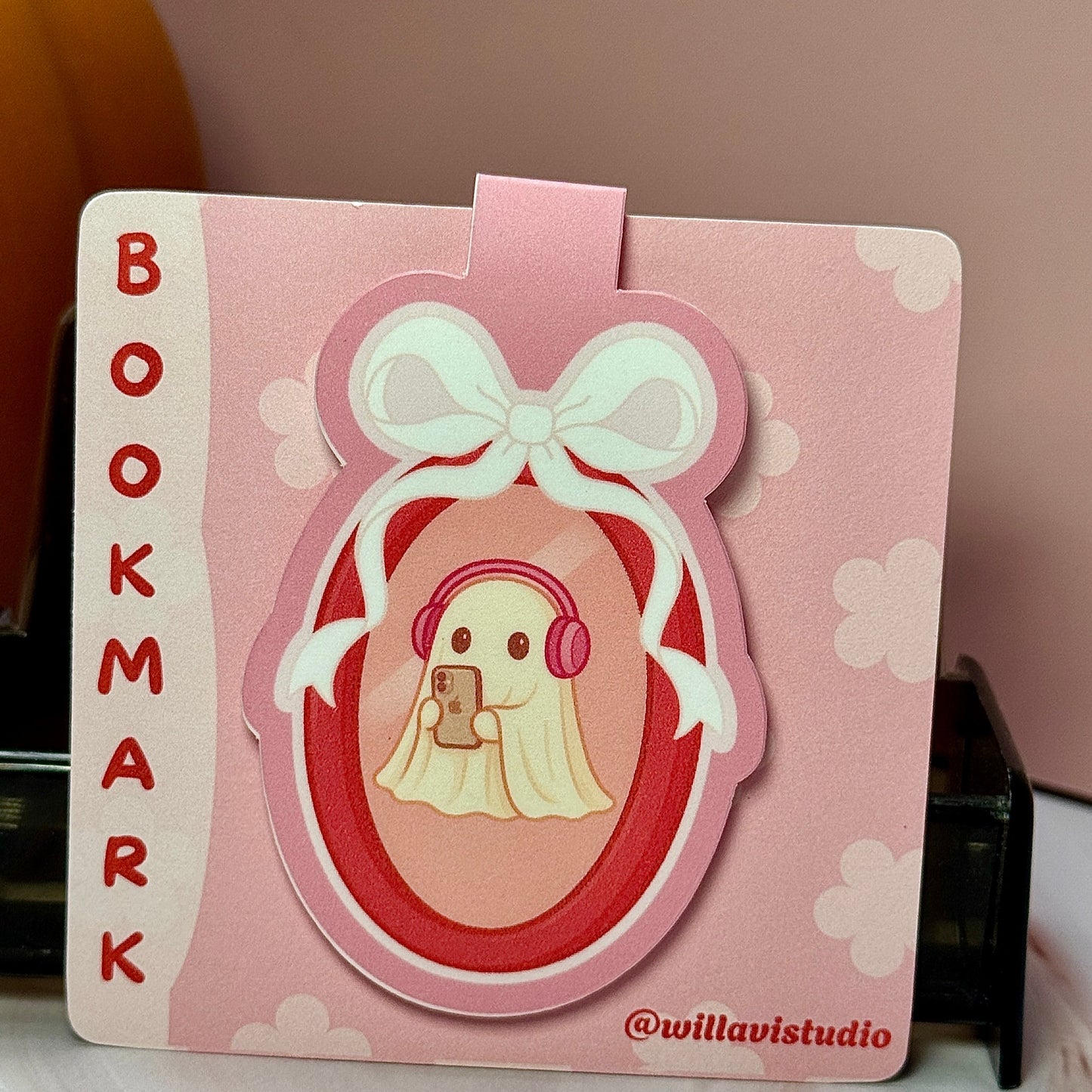 Spooky Beats Magnetic Bookmark 🎧👻