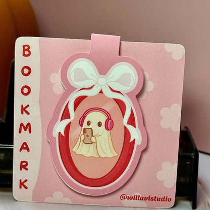 Spooky Beats Magnetic Bookmark 🎧👻