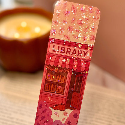 Little Pink Library Bookmark 🏠💕