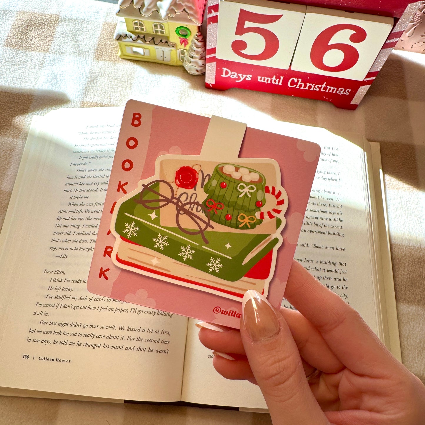 Christmas Sleigh Magnetic Bookmark