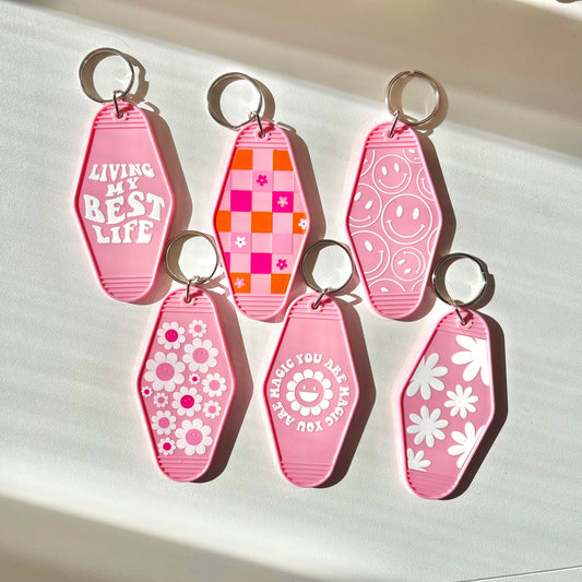 Pink Dream Motel Keychain Collection