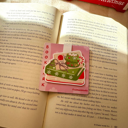 Christmas Sleigh Magnetic Bookmark