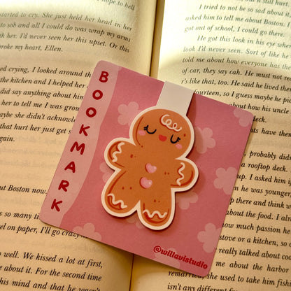 Gingerbread Cookie Magnetic Bookmark