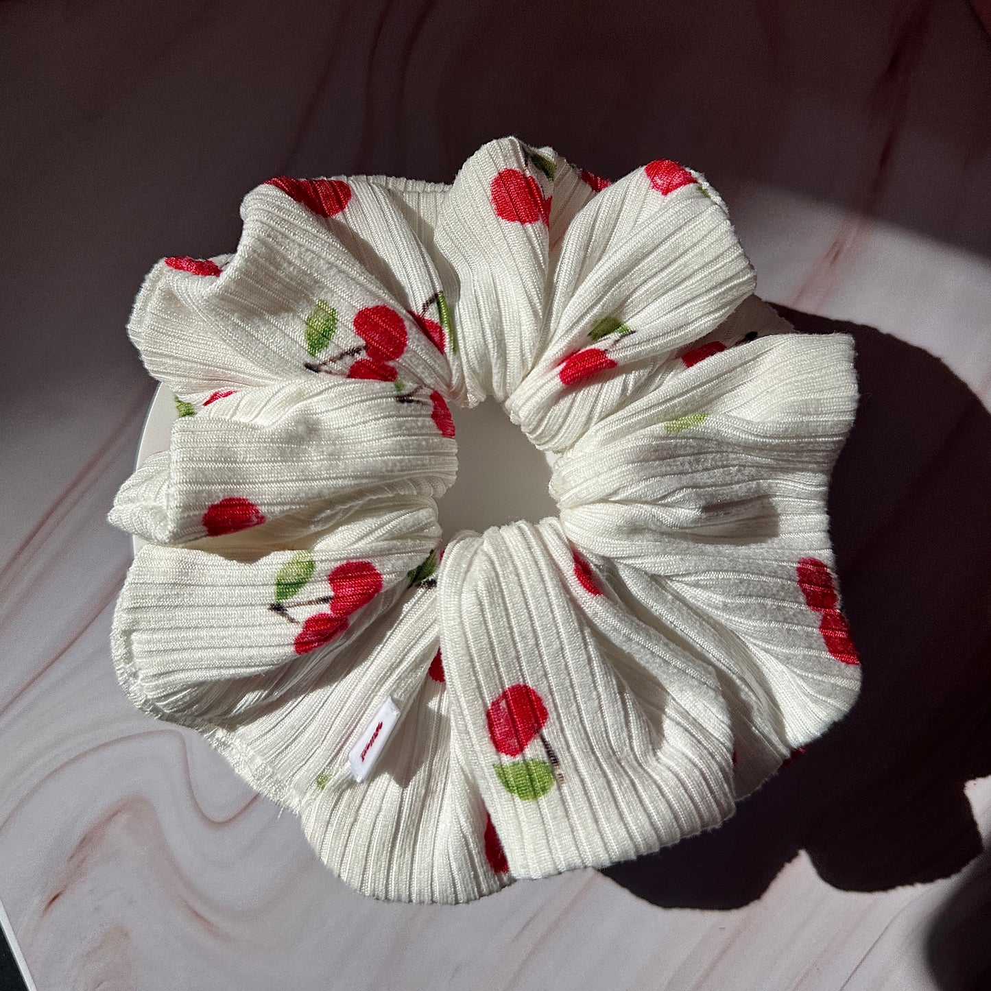 Cherry Blossom Pop Scrunchie 🍒💕