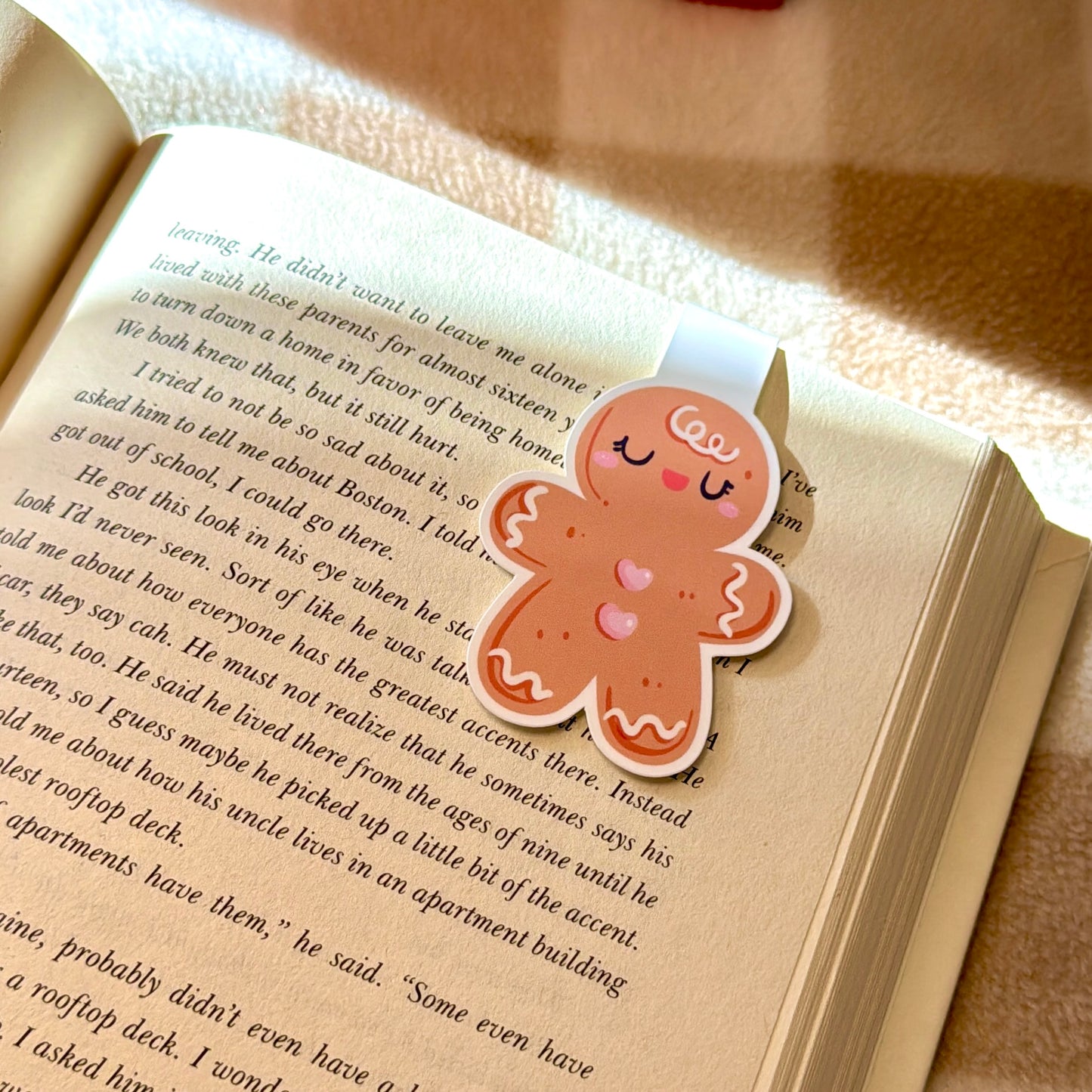 Gingerbread Cookie Magnetic Bookmark