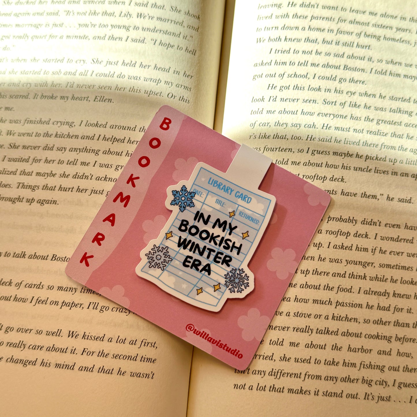 In My Bookish Winter Era Magnetic Bookmark