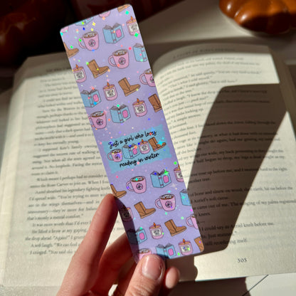 Reading in Winter Bookmark