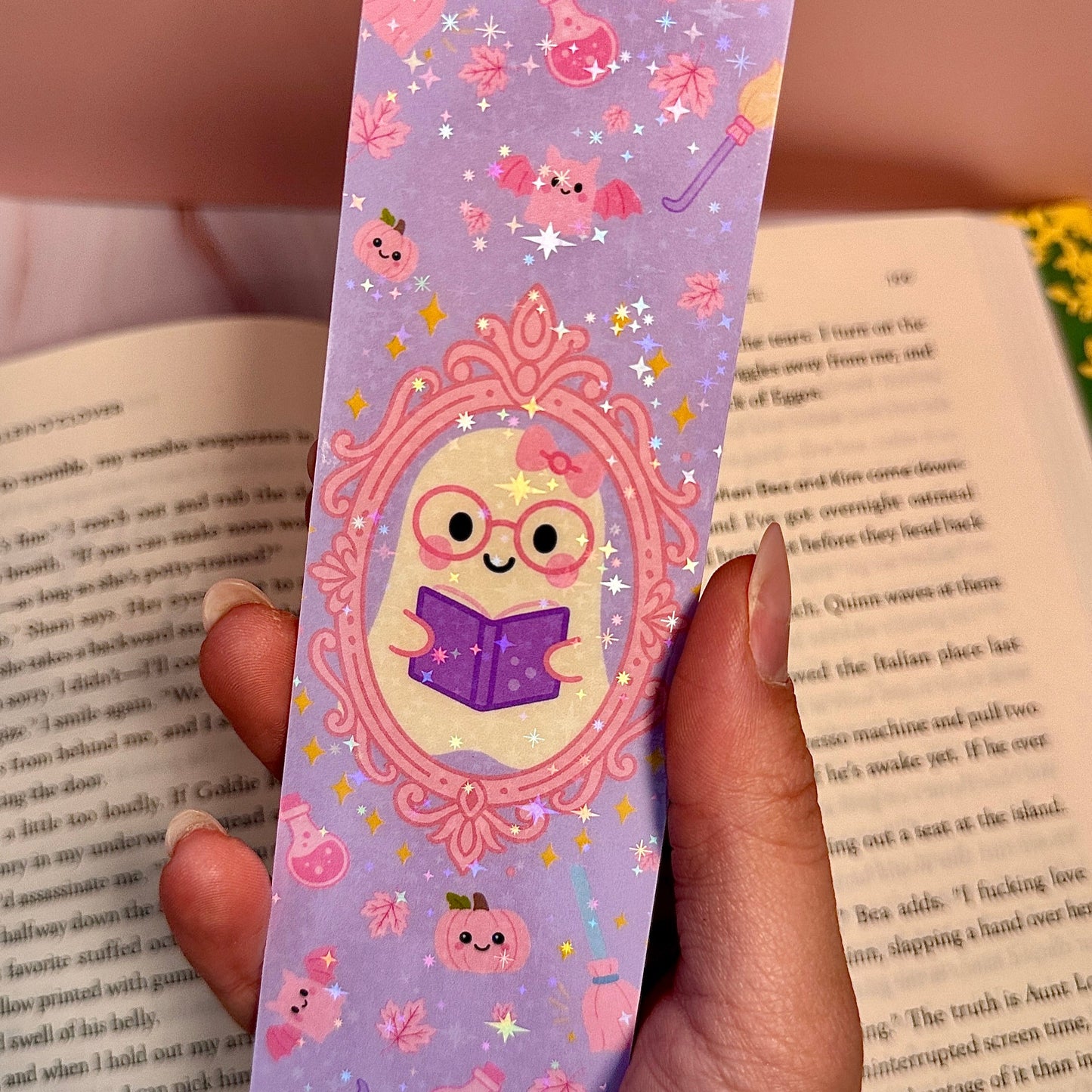Magical Ghost Reading Bookmark 💜👻📖