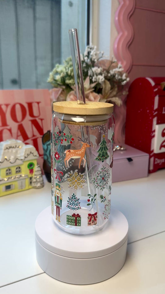 Holiday Ballet Forest Glass Cup