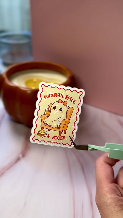 Pumpkin Spice Ghostie Sticker ☕👻