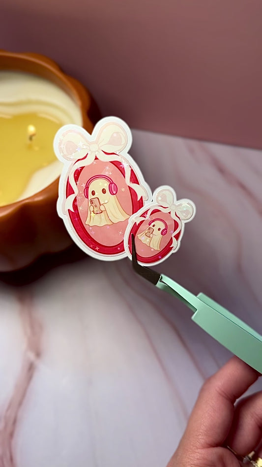 Spooky Beats Sticker 🎧👻