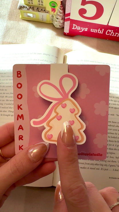 Christmas Tree Ornament Magnetic Bookmark