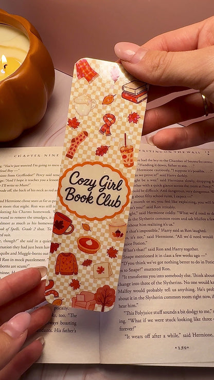 Cozy Reads Club Bookmark 🍂📖