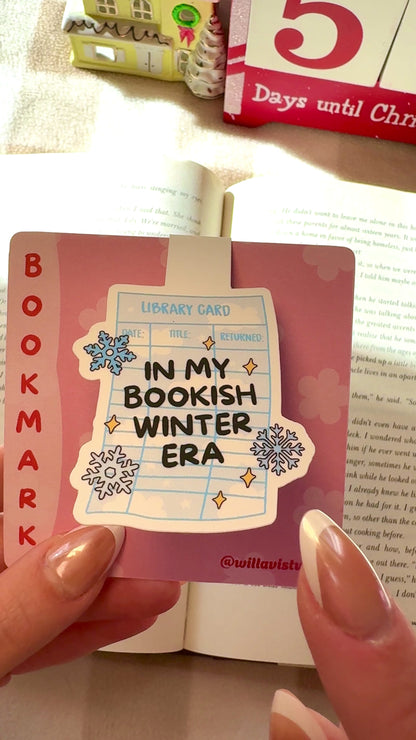 In My Bookish Winter Era Magnetic Bookmark