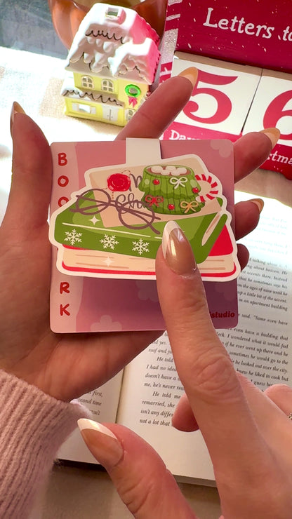 Christmas Sleigh Magnetic Bookmark