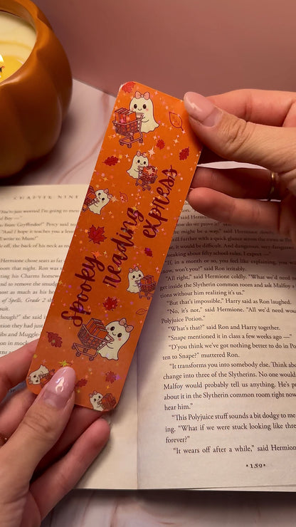 Spooky Reading Express Bookmark🎃👻