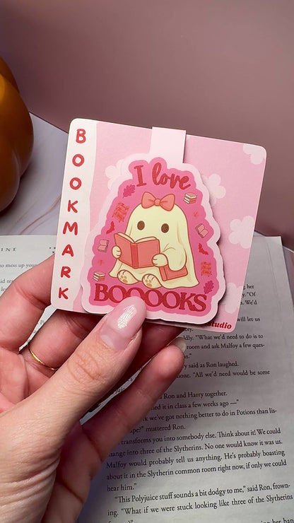 Booooks & Glow Magnetic Bookmark 👻✨