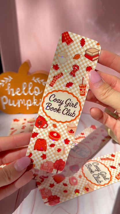 Cozy Reads Club Bookmark 🍂📖